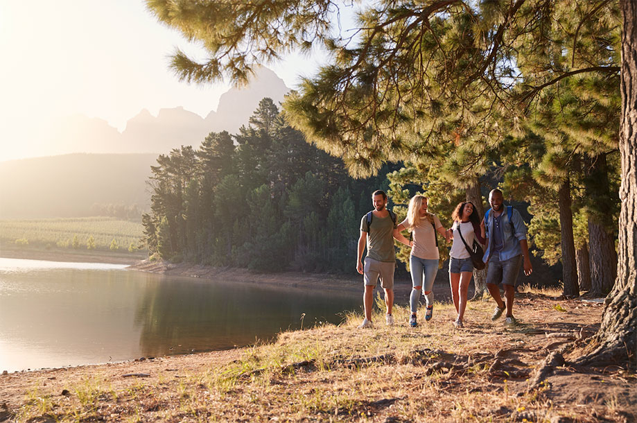 amigos en un digital sabbath